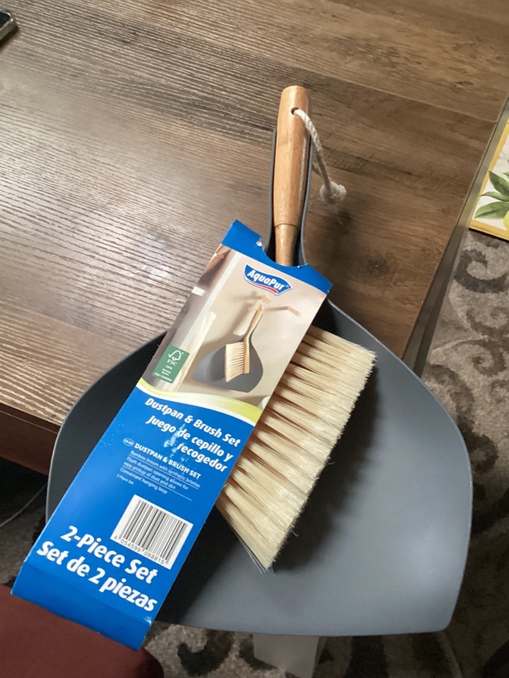 AquaPur 2-piece cleaning set (dust pan and brush set) New